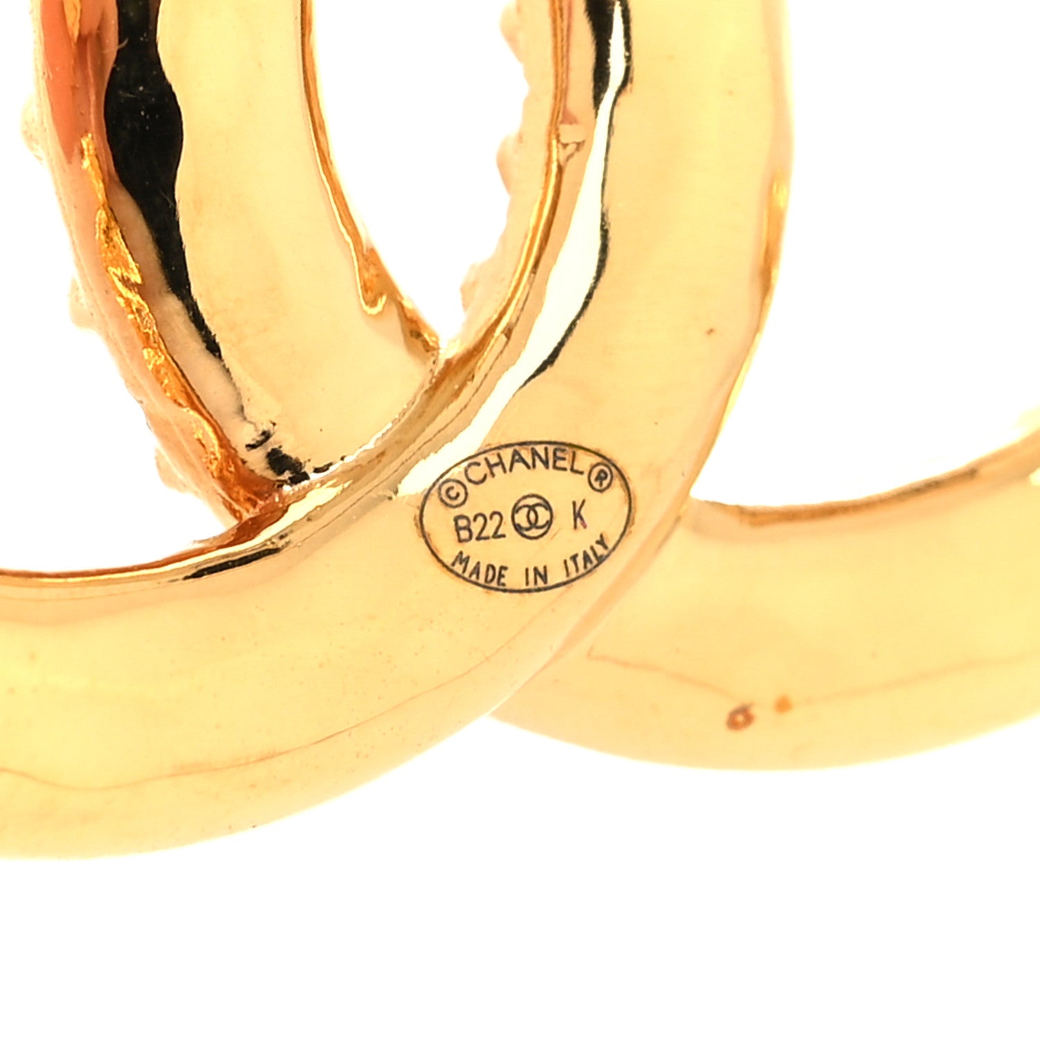 Chanel Crystal Wheat CC Brooch Gold 3 of 3