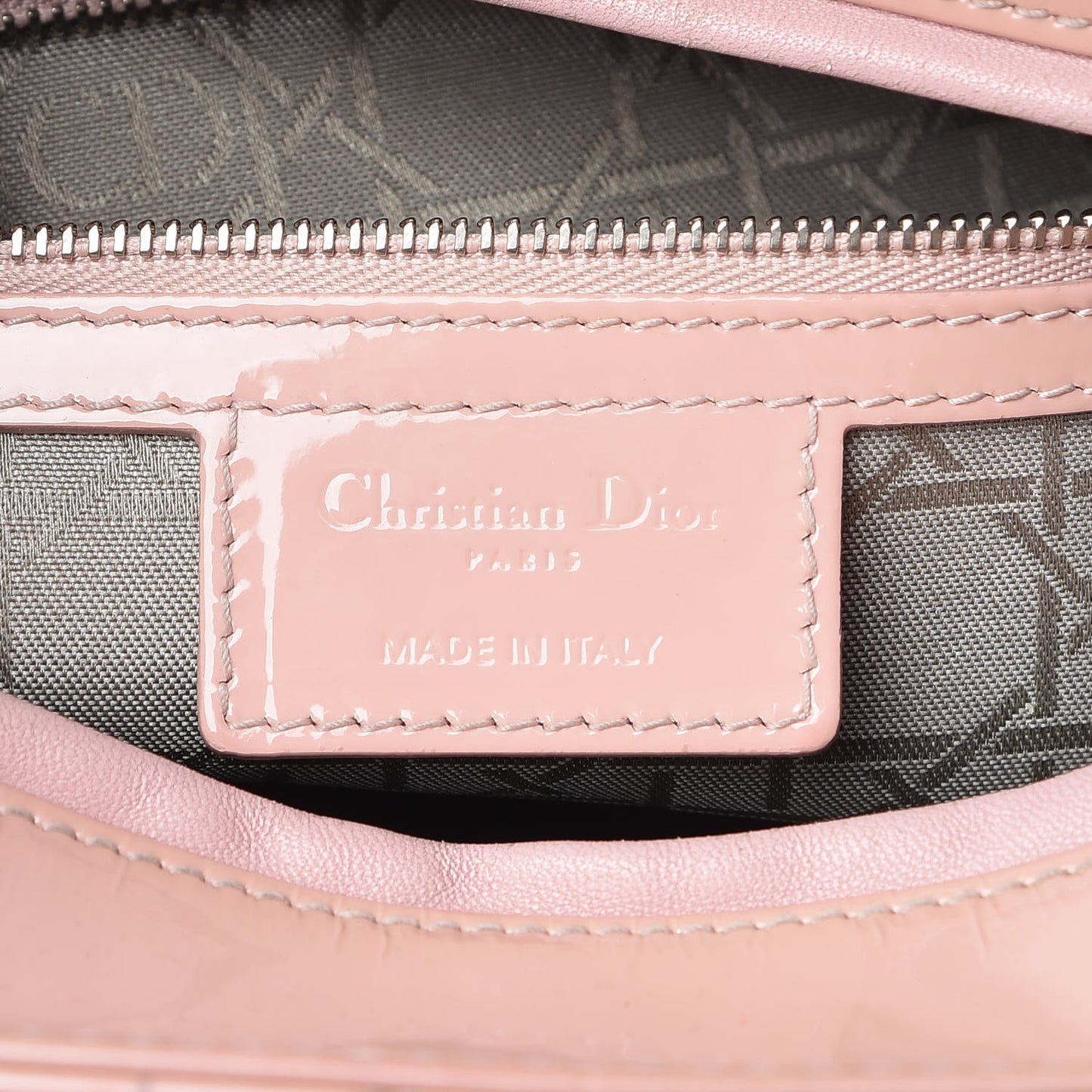 Patent Cannage Large Lady Dior Light Pink