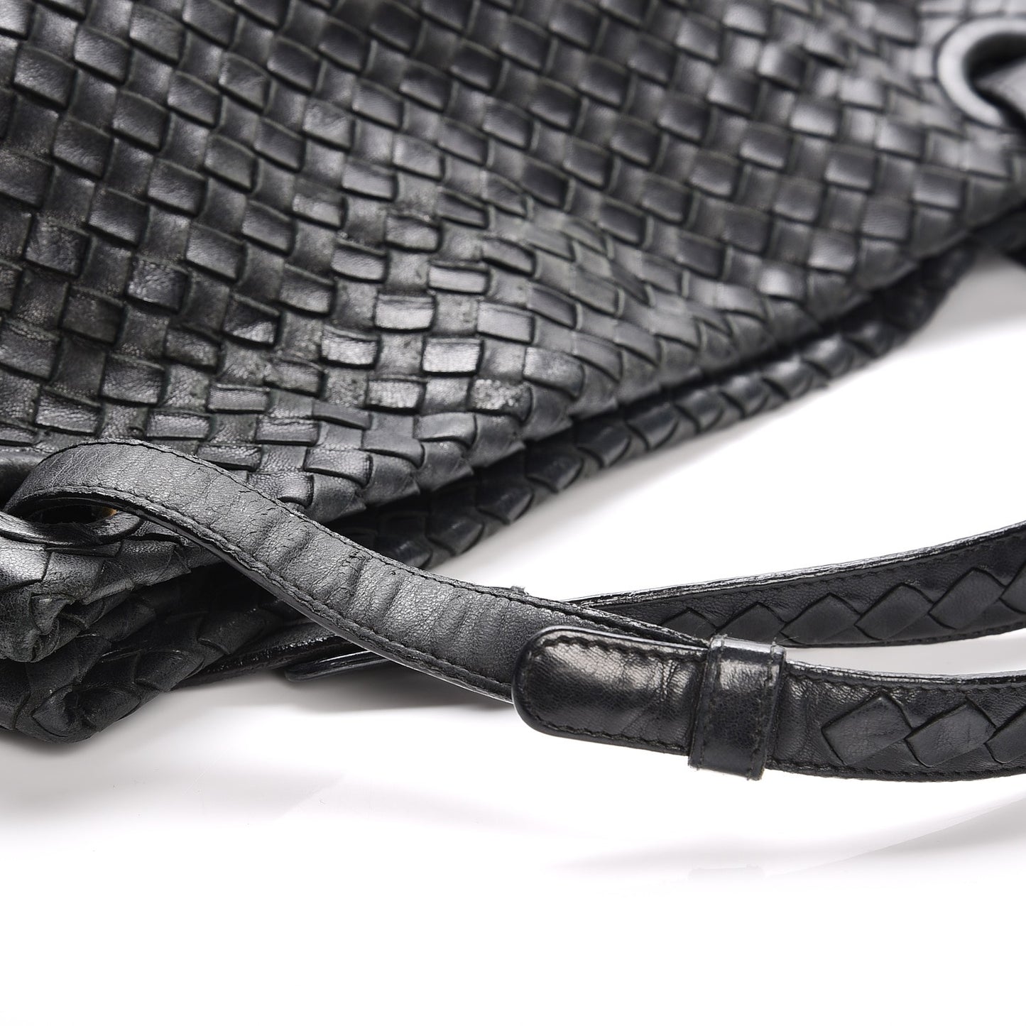 Nappa Intrecciato Medium Garda Bag Black
