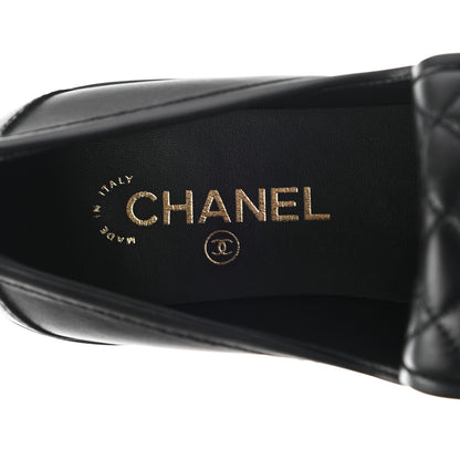 Chanel Lambskin Quilted CC Turnlock Loafers 41 Black 7 of 9