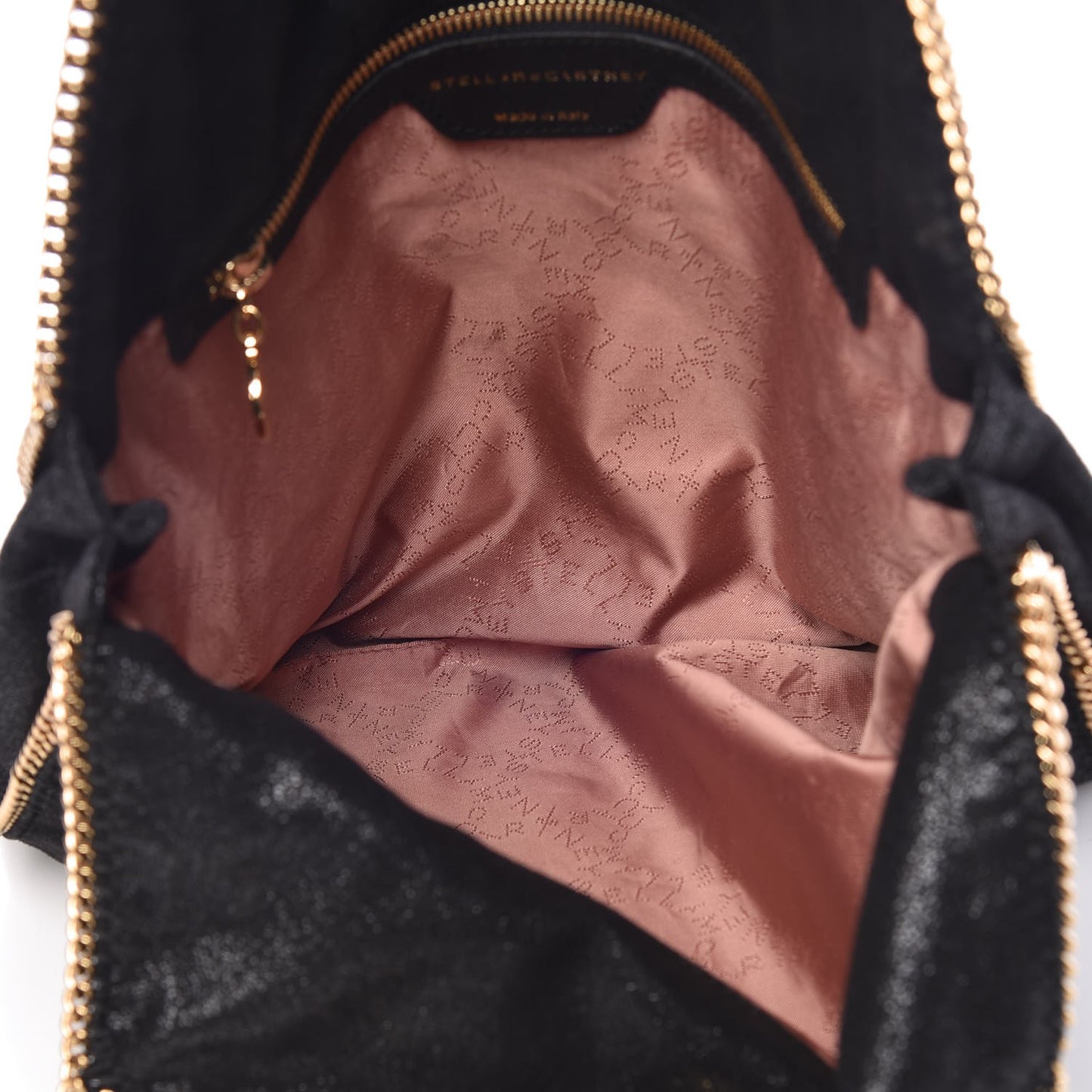 Shaggy Deer Small Falabella Tote Black