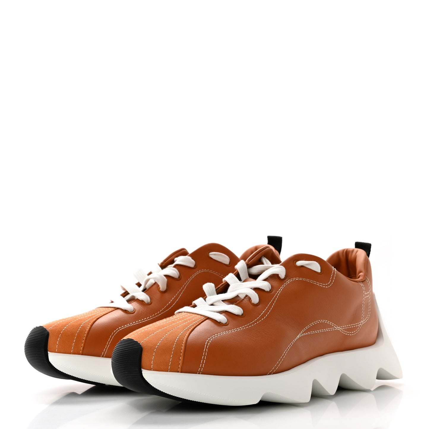 Calfskin Suede Goatskin Envol Sneakers 40 Naturel