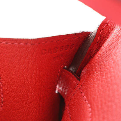 Hermes Epsom Horseshoe Birkin 25 Rose Azalee Rouge Casaque 7 of 11