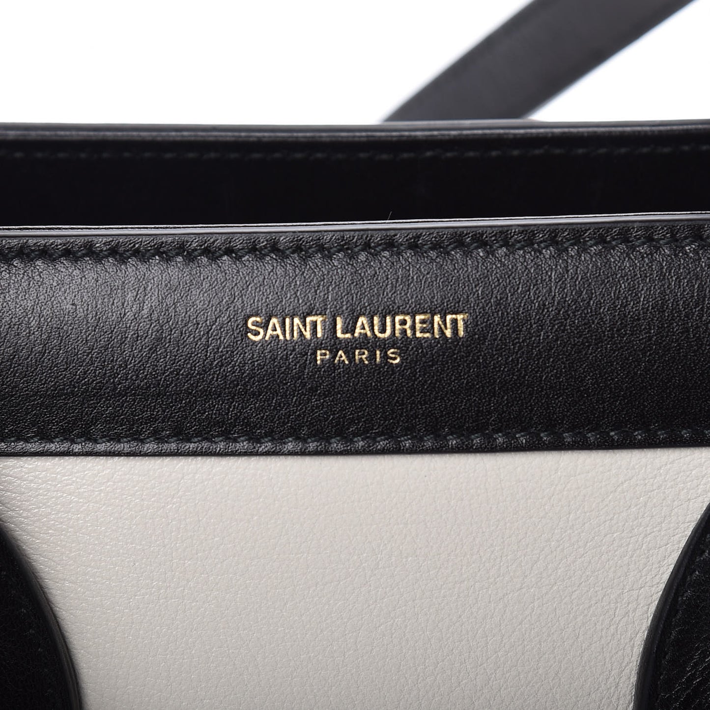 Calfskin Bicolor Small Sac De Jour White Black