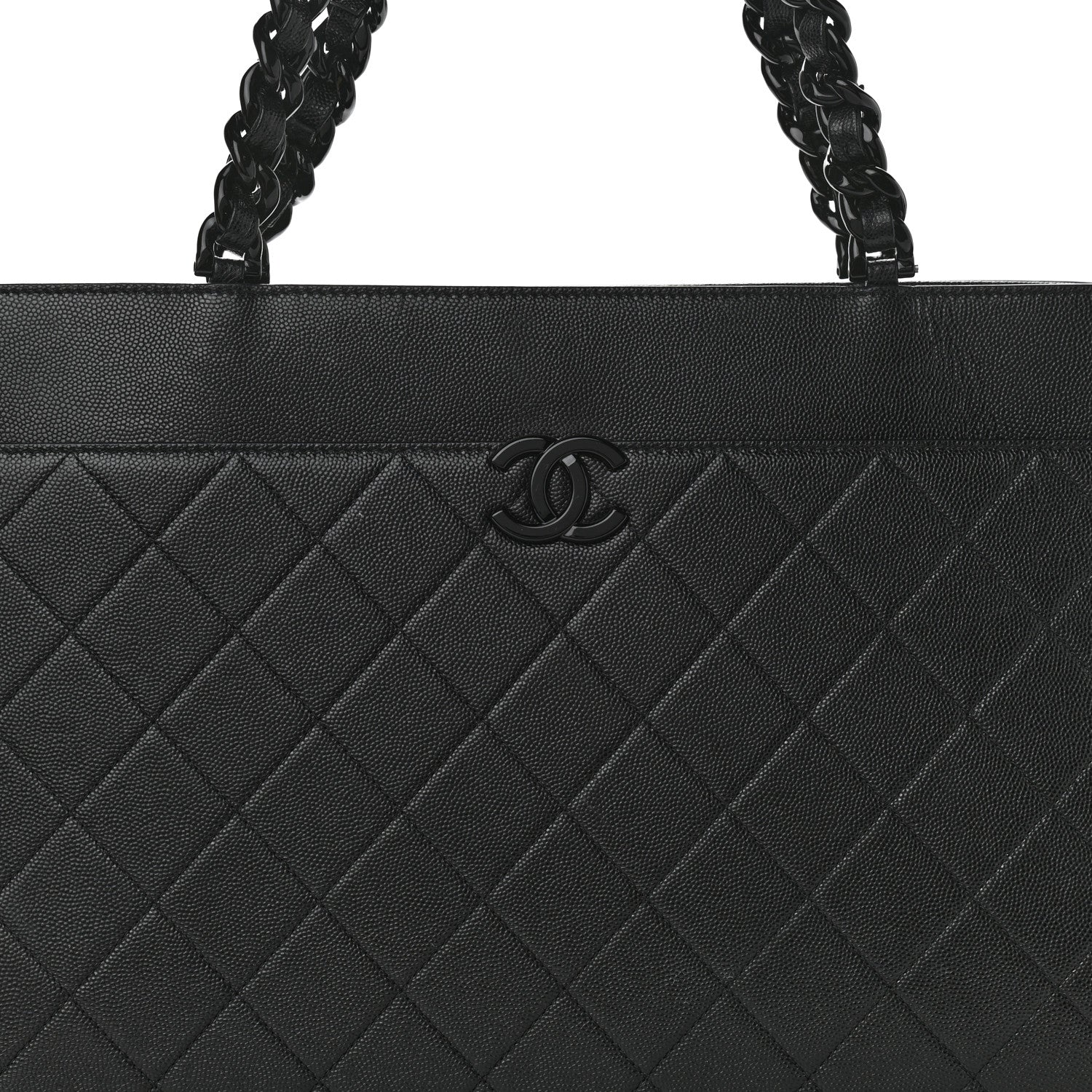 Chanel Caviar Quilted My Everything Large Shopping Tote Black 8 of 14