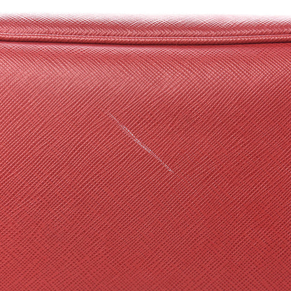 Prada Saffiano Large Galleria Double Zip Tote Fuoco 13 of 19