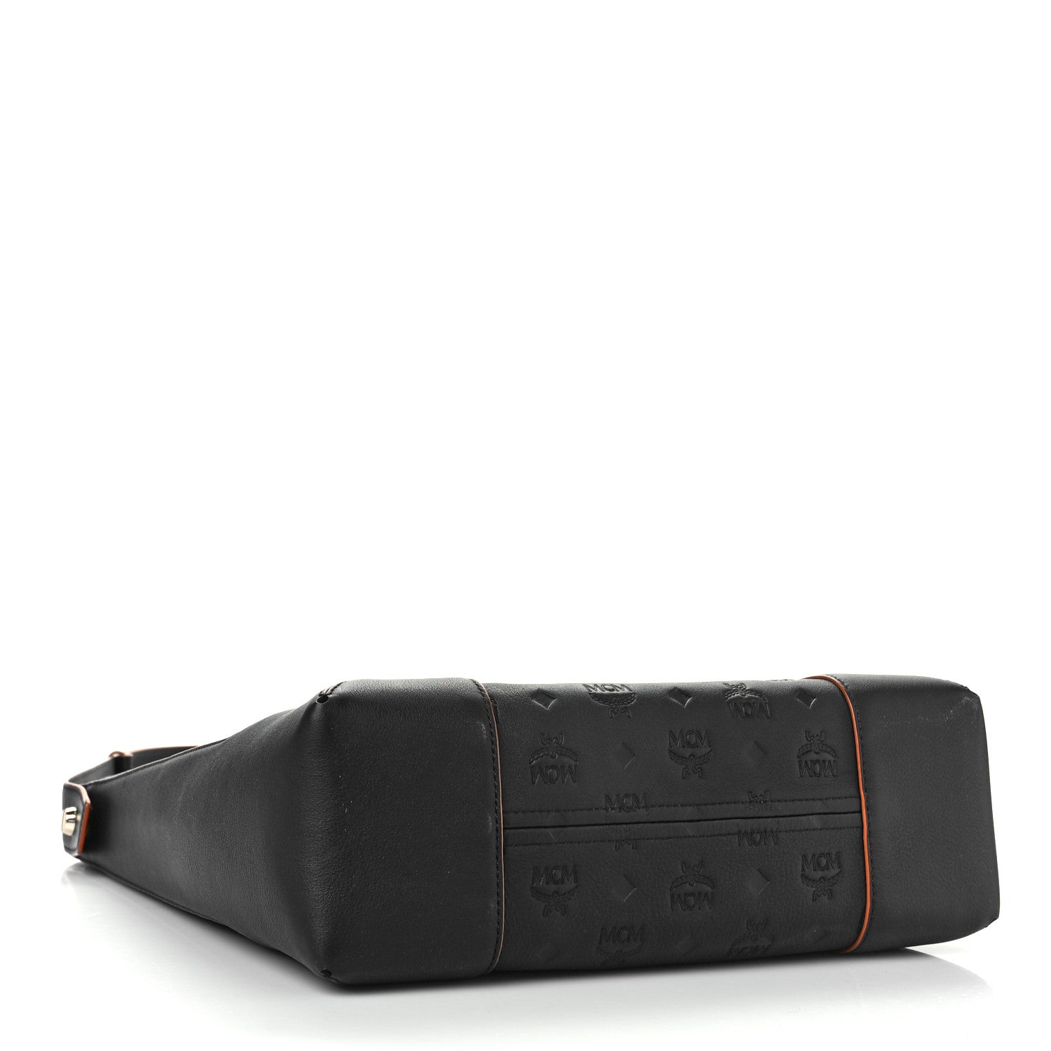 MCM Calfskin Ottomar Monogram Large Klara Hobo Black 4 of 8