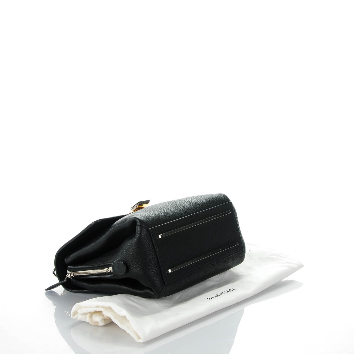 Grained Calfskin Le Dix Mini Soft Cartable Crossbody Black
