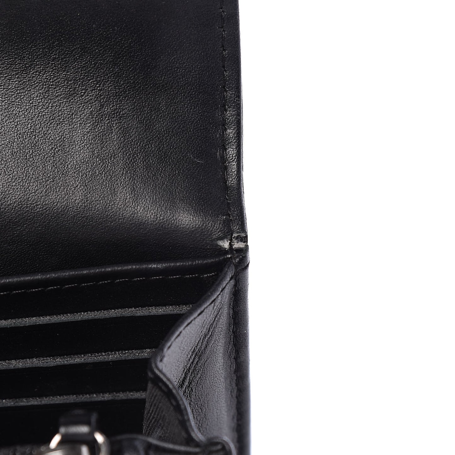 Caviar Quilted Large Boy Gusset Flap Wallet Black