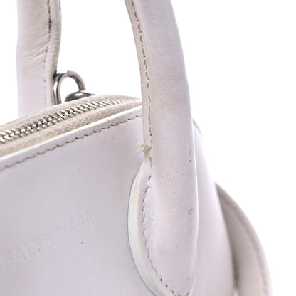 Balenciaga Calfskin Lipstick Logo XXS Ville Top Handle Bag White 11 of 11