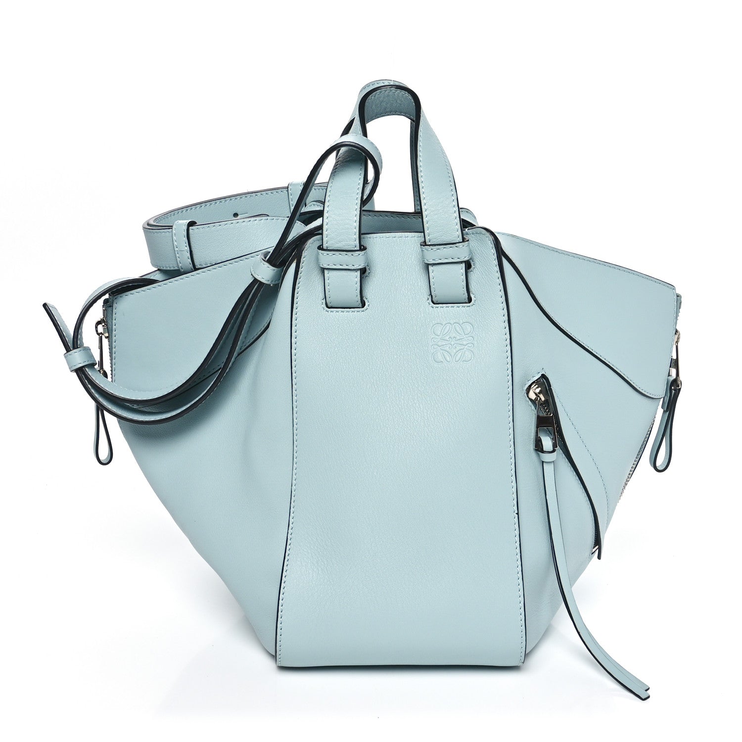 Loewe Calfskin Medium Hammock Shoulder Bag Aqua 1 of 10