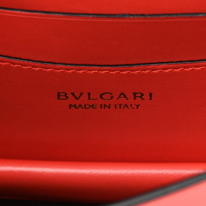 Bulgari Calfskin Serpenti Forever Mini Flap Clutch Red 6 of 17