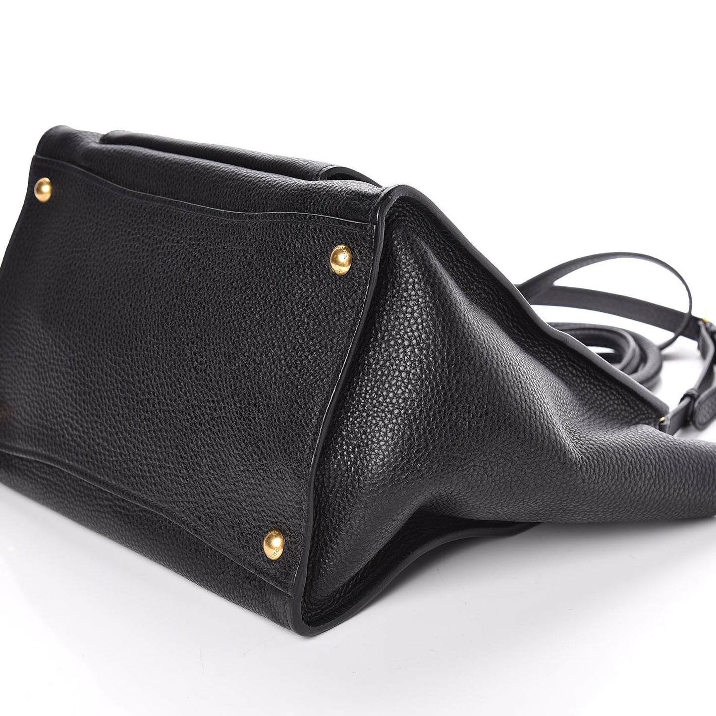 Vitello Phenix Shopping Tote Black