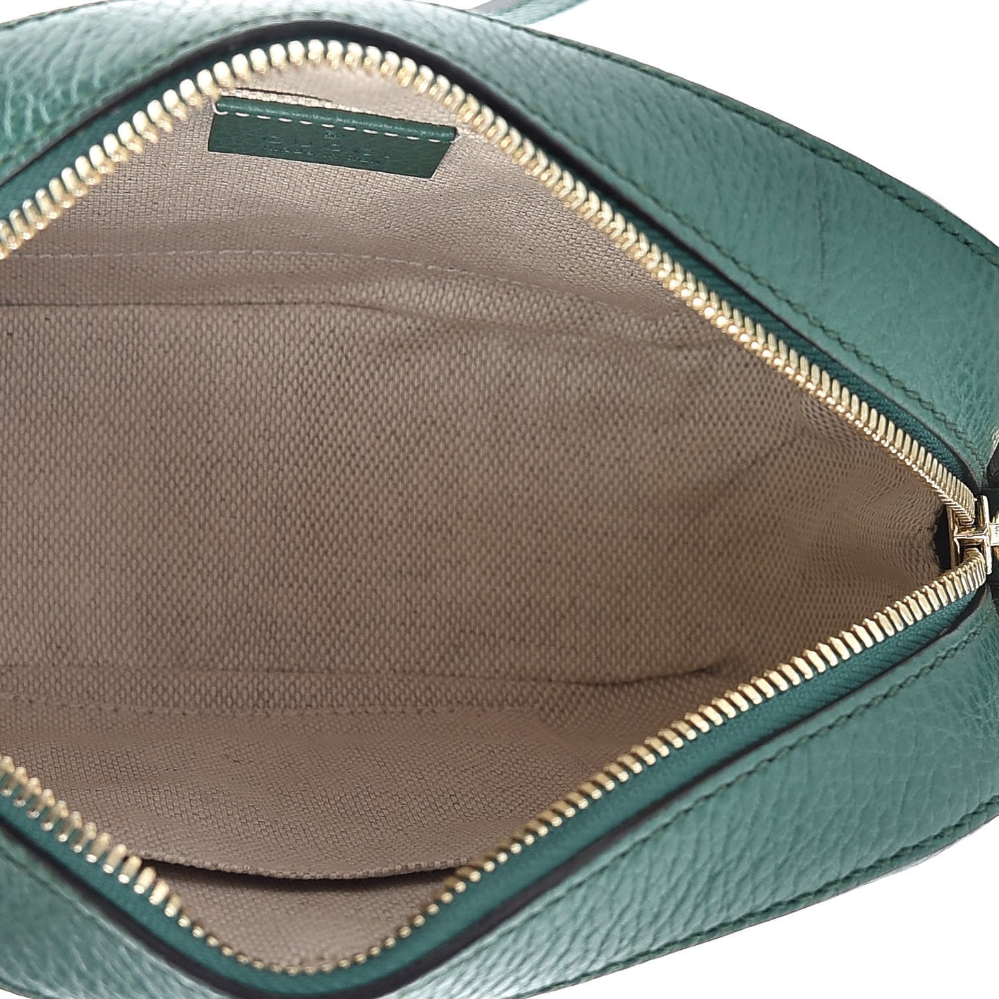 Pebbled Calfskin Small Soho Disco Bag Emerald Green
