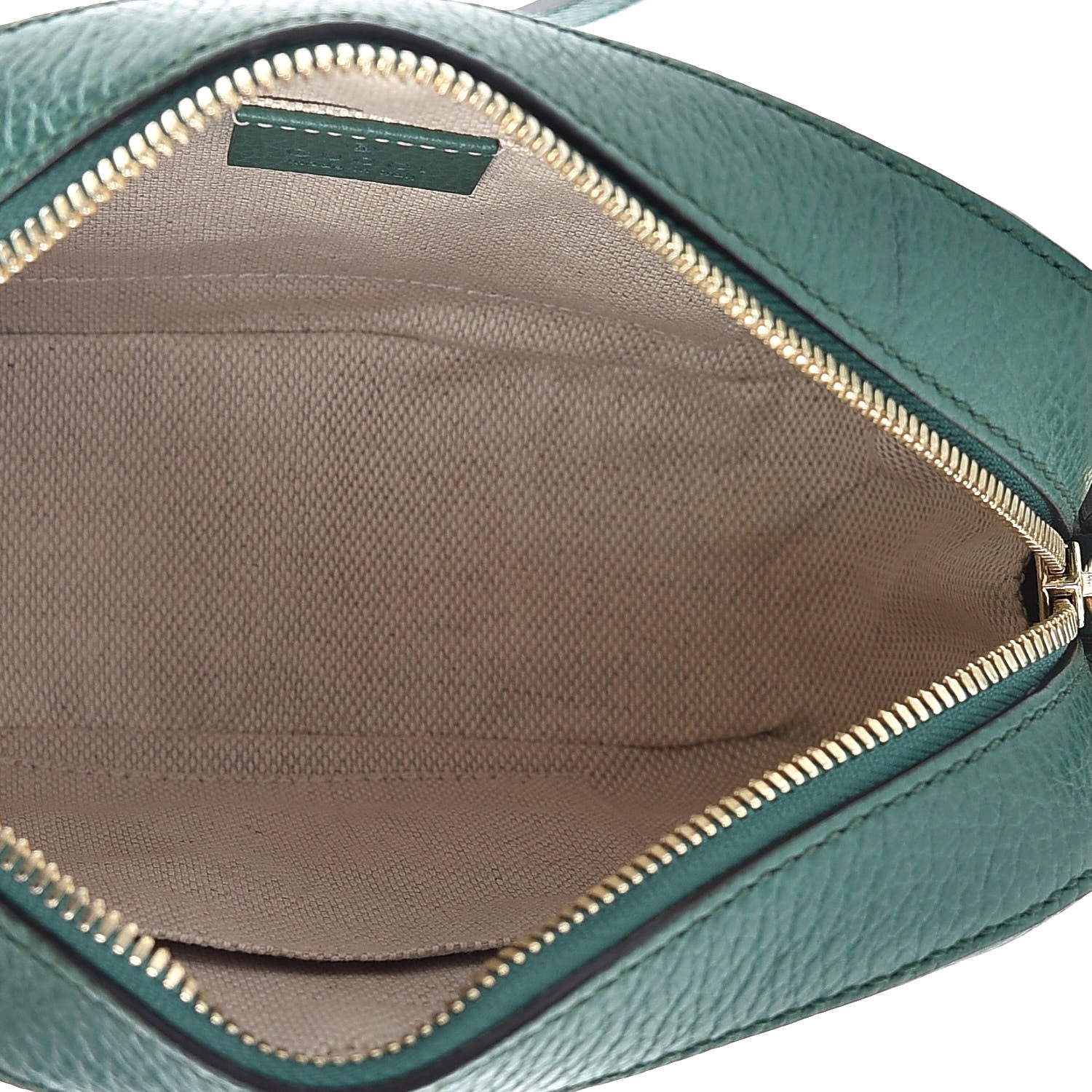 Gucci Pebbled Calfskin Small Soho Disco Bag Emerald Green 5 of 10