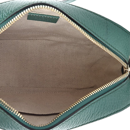 Gucci Pebbled Calfskin Small Soho Disco Bag Emerald Green 5 of 10