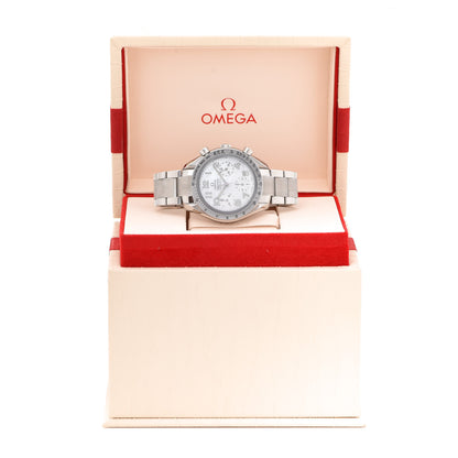Omega Stainless Steel Mother of Pearl 39mm Speedmaster Chronograph Automatic Watch 3834.70.36 5 of 5