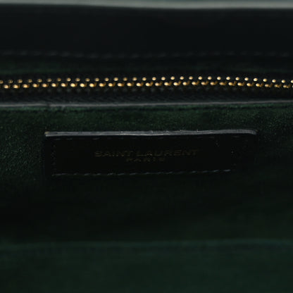 Saint Laurent Smooth Calfskin Le 5 A 7 Hobo Vert Fonce 6 of 9