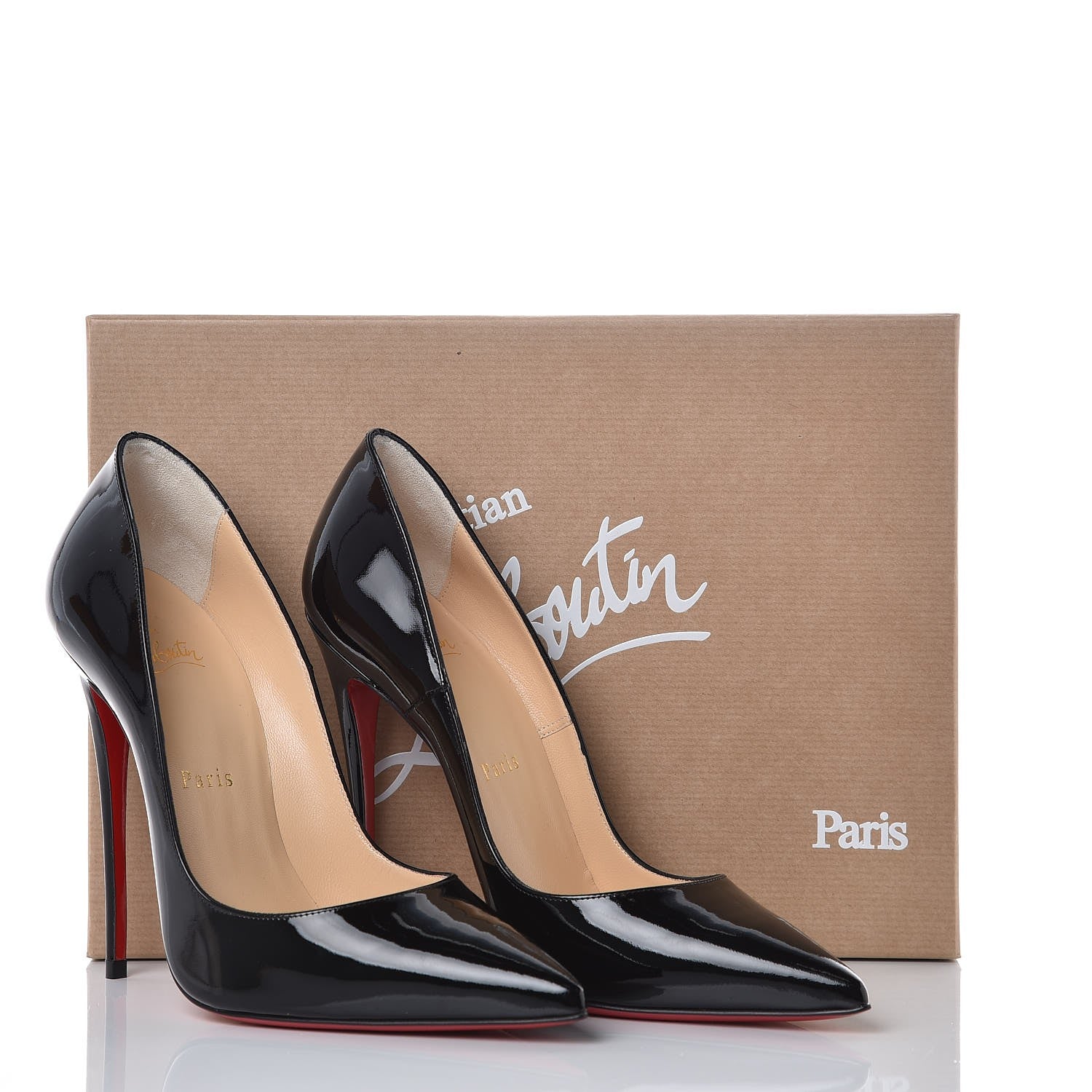 Christian Louboutin Patent So Kate 120 Pumps 38 Black 9 of 9