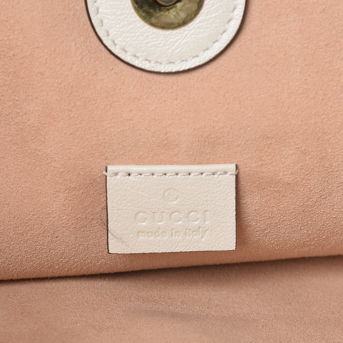 Suede Calfskin Large Rajah Chain Tote White
