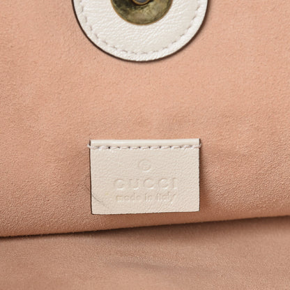 Gucci Suede Calfskin Large Rajah Chain Tote White 7 of 11