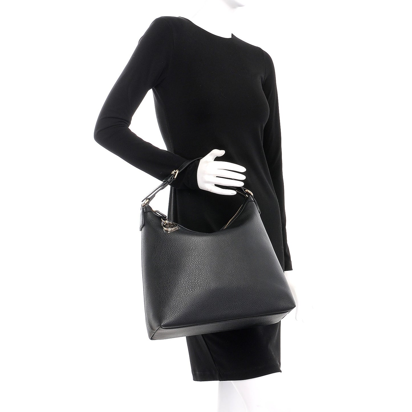 Dollar Calfskin GG Hobo Black