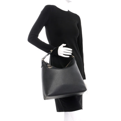 Gucci Dollar Calfskin GG Hobo Black 2 of 7