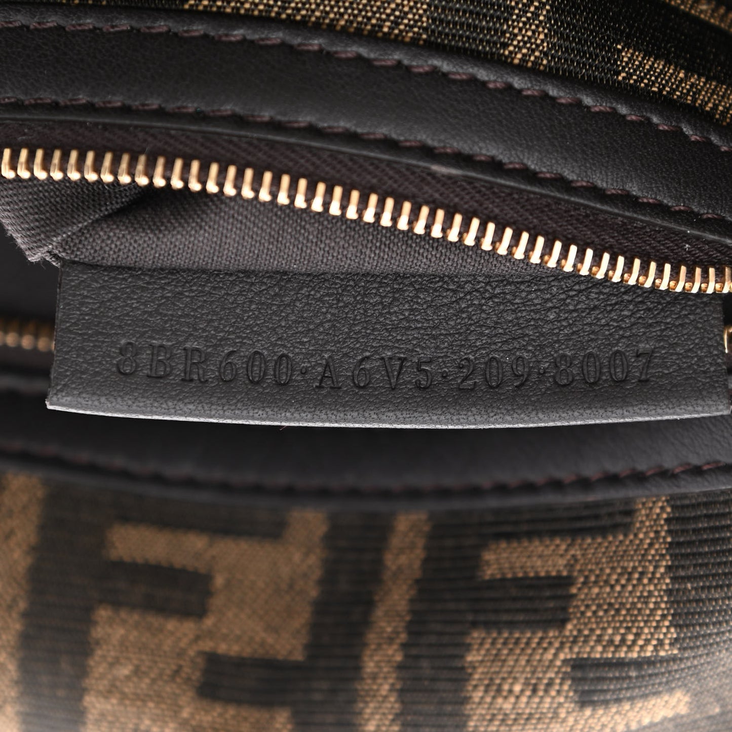 Fabric Jacquard FF 1974 Medium Baguette Tobacco Moro Black