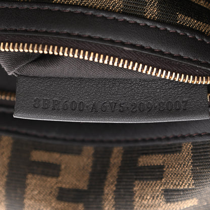 Fendi Fabric Jacquard FF 1974 Medium Baguette Tobacco Moro Black 7 of 10