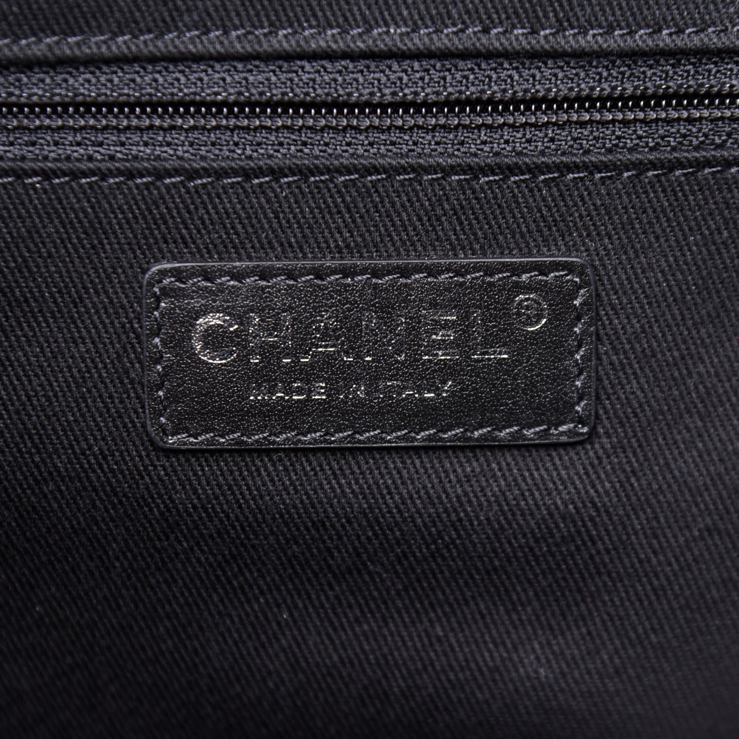 Chanel Calfskin Sequin Medium Deauville Tote Black 6 of 15