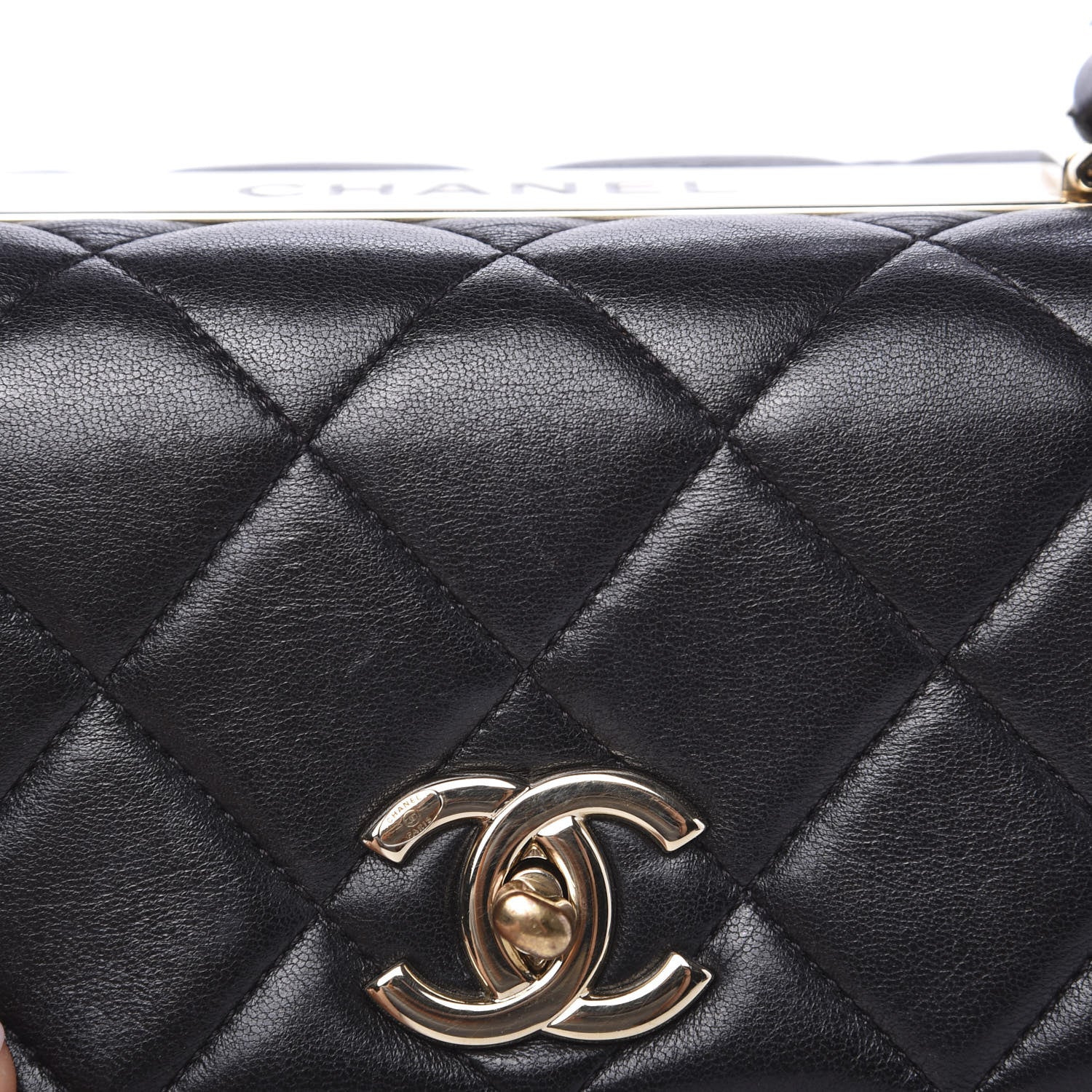 Chanel Lambskin Quilted Medium Trendy CC Flap Dual Handle Bag Black 19 of 20