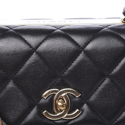 Chanel Lambskin Quilted Medium Trendy CC Flap Dual Handle Bag Black 19 of 20