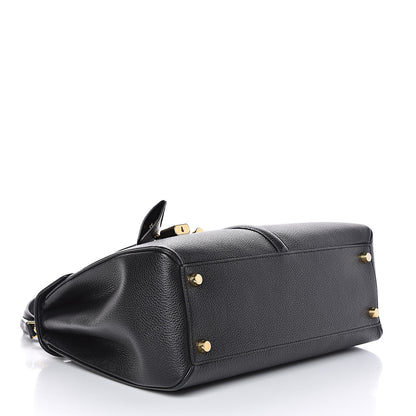 Celine Grained Calfskin Classique 16 Top Handle Bag Black 4 of 11