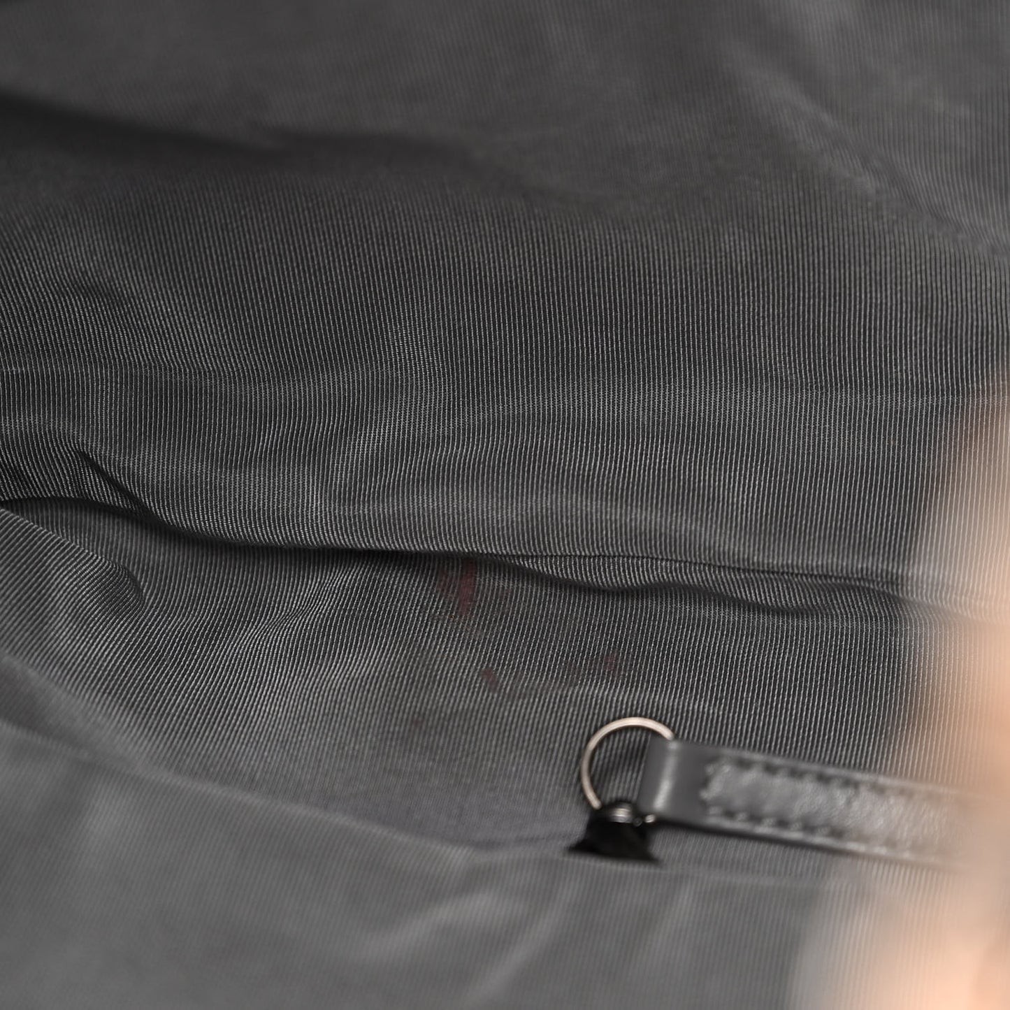 Distressed Glazed Caviar Quilted Large Elastic Tote Brown