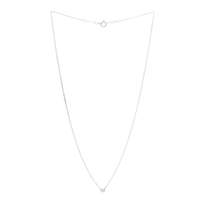 Tiffany Sterling Silver Diamond .03ct Elsa Peretti Diamonds by the Yard Pendant Necklace 3 of 4