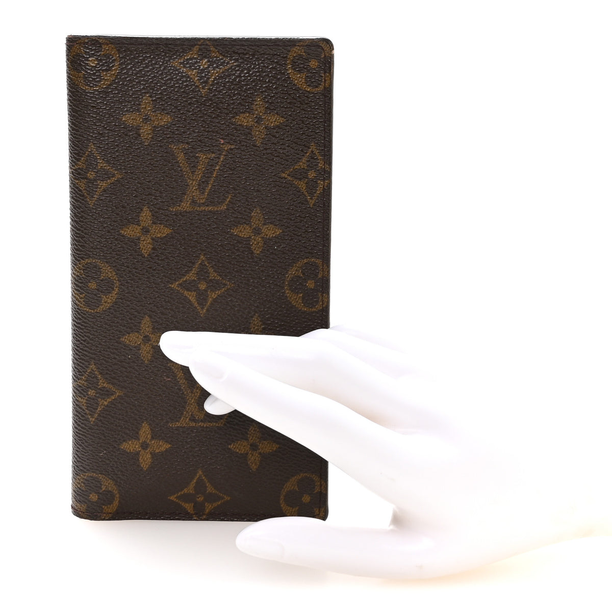 Louis Vuitton Monogram Porte Valeurs Checkbook Wallet 2 of 8