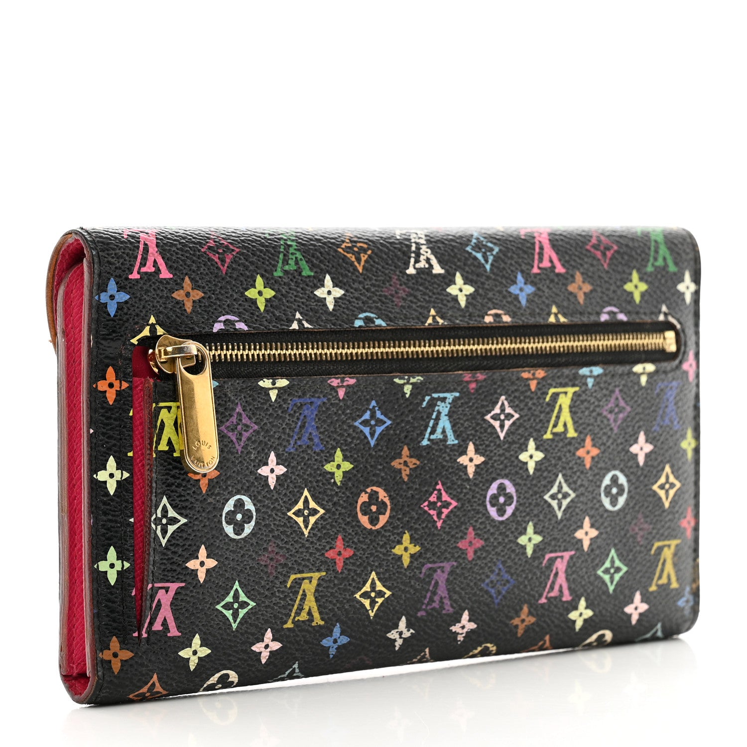 Louis Vuitton Monogram Multicolor Eugenie Wallet Black Grenade 3 of 12