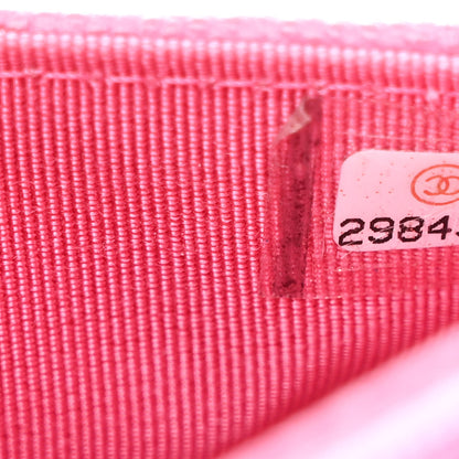 Chanel Caviar Quilted Wallet on Chain WOC Pink 8 of 13