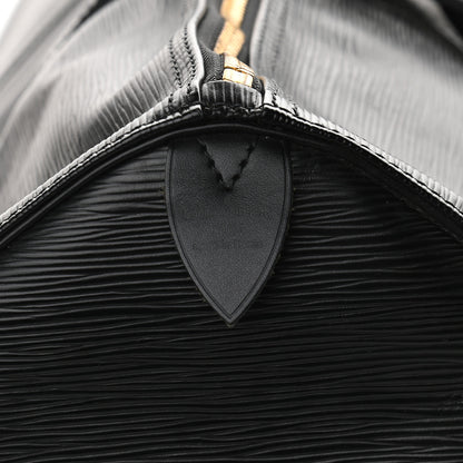 Louis Vuitton Epi Keepall 55 Black 6 of 9
