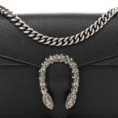 Gucci Pebbled Calfskin Small Dionysus Shoulder Bag Black 7 of 9