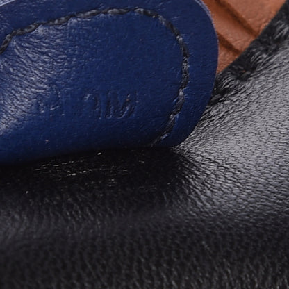 Hermes Milo Lambskin Grigri Rodeo Horse Bag Charm PM Black Bleu Saphir Gold 4 of 5