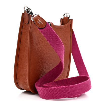 Hermes Taurillon Clemence Amazone Evelyne TPM Cuivre Rose Poupre 3 of 11