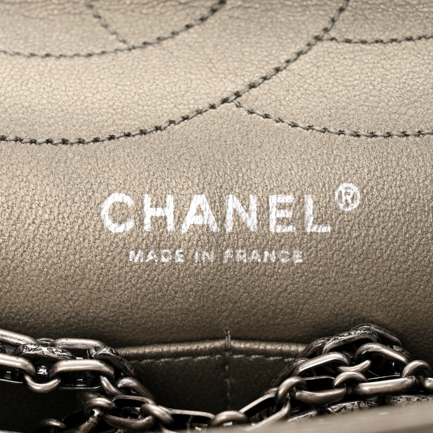 Chanel Metallic Aged Calfskin Quilted 2.55 Reissue 227 Flap Light Gold 6 of 11