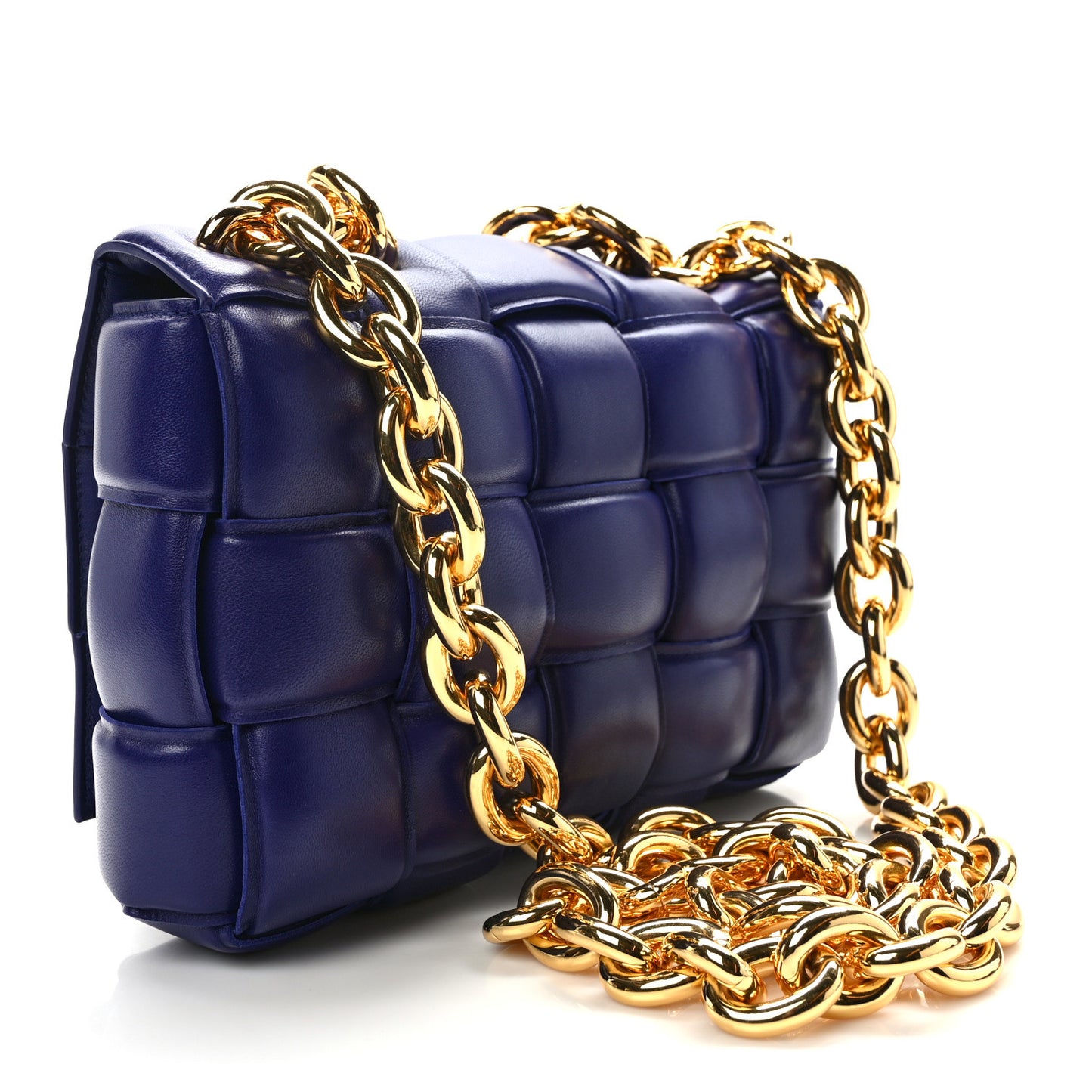 Lambskin Maxi Intrecciato Padded Chain Cassette Crossbody Bag Unicorn