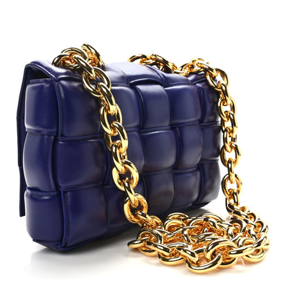Bottega Veneta Lambskin Maxi Intrecciato Padded Chain Cassette Crossbody Bag Unicorn 3 of 11