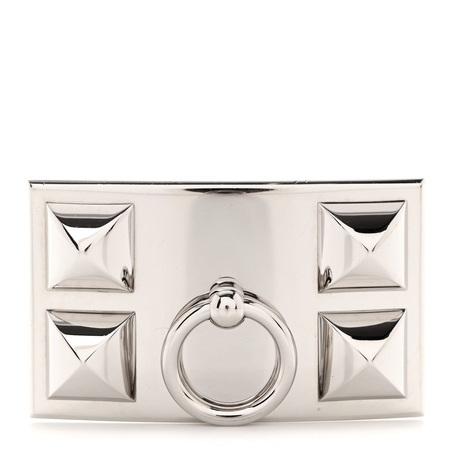 Hermes Palladium Collier de Chien 32mm Belt Buckle 1 of 4