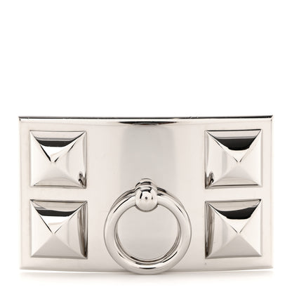 Hermes Palladium Collier de Chien 32mm Belt Buckle 1 of 4