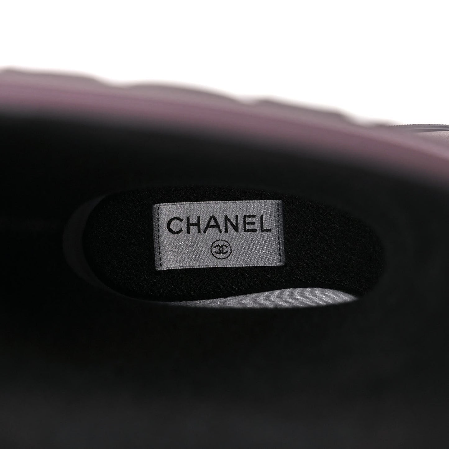 Rubber Logo Rain Boots 36 Burgundy Black