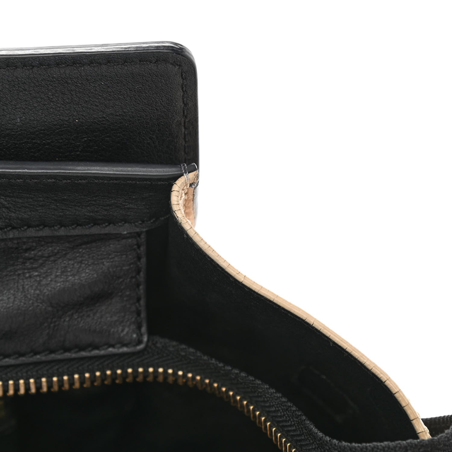 Celine Calfskin Linen Micro Tri-Color Luggage Beige 12 of 15