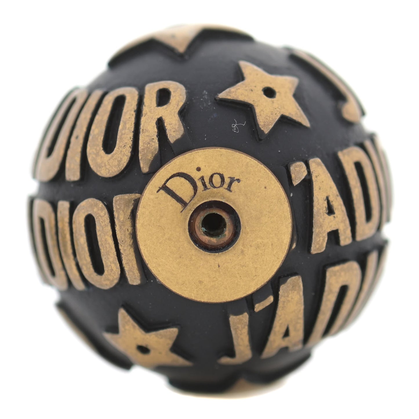 Metal J'Adior Mise En Dior Tribal Earrings Black